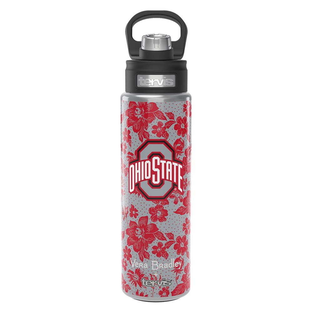 Vera Bradley x Tervis Ohio State Buckeyes 24oz. Wide Mouth Bottle with Deluxe Lid