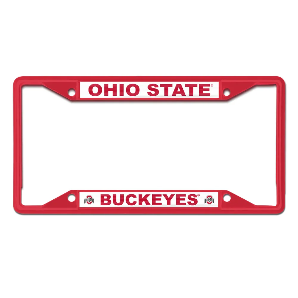 WinCraft Ohio State Buckeyes Cadre de plaque d'immatriculation couleur chrome