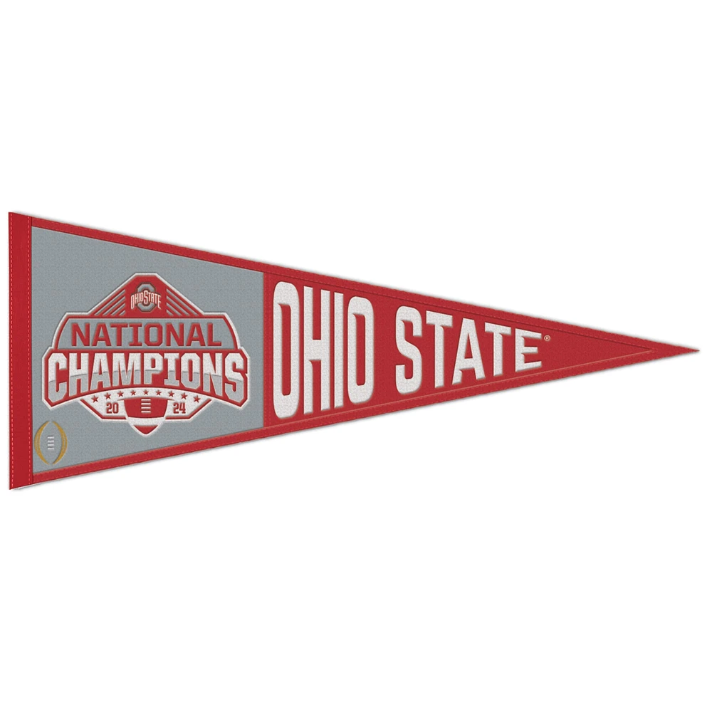 WinCraft Ohio State Buckeyes College Football Playoff 2024 National Champions 13" x 32" Wool Pennant