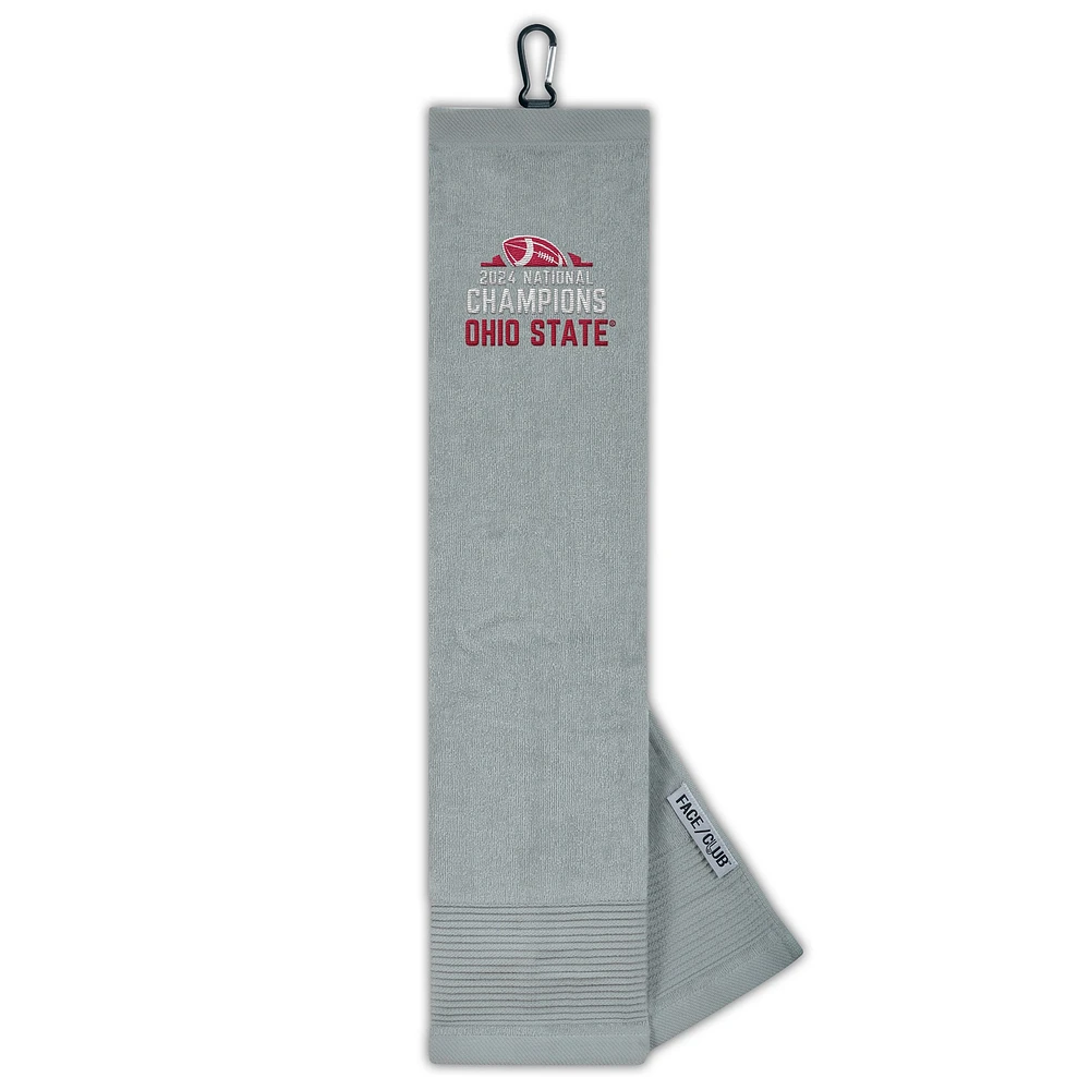 WinCraft Ohio State Buckeyes College Football Playoff 2024 National Champions 16" x 24" Face/Club Tri-Fold Golf Towel