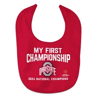 WinCraft Ohio State Buckeyes College Football Playoff 2024 National Champions All Pro Baby Bib