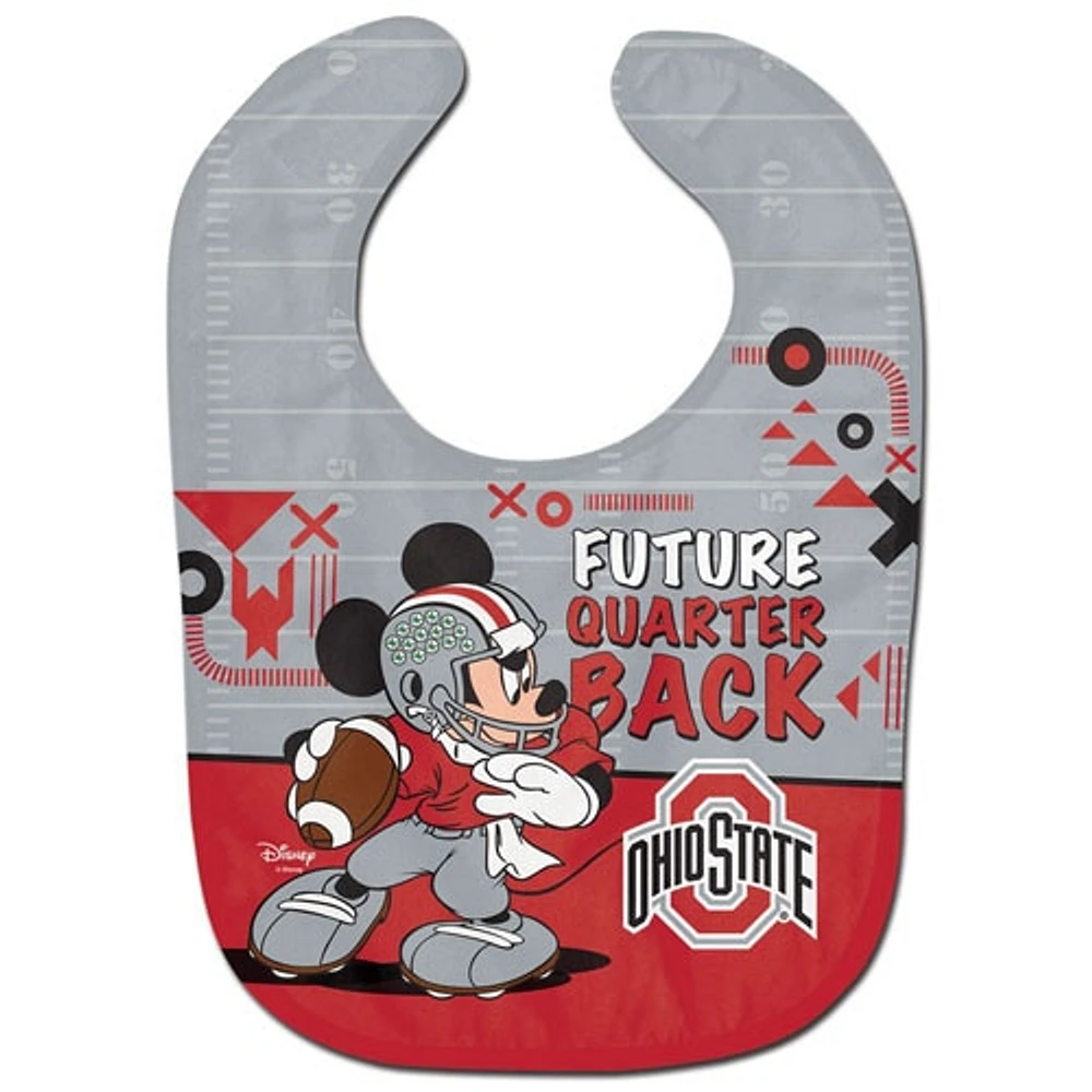 WinCraft Ohio State Buckeyes Disney Mickey All Pro Baby Bib