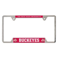 Cadre de plaque d'immatriculation en métal WinCraft Ohio State Buckeyes