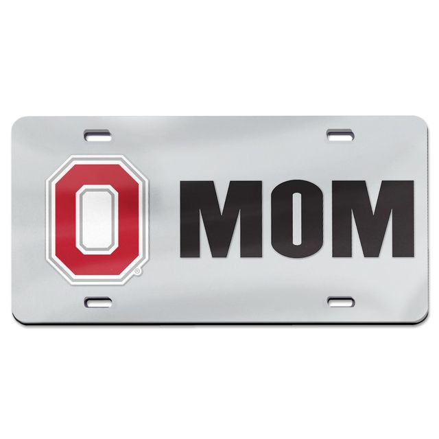 Plaque d'immatriculation WinCraft Ohio State Buckeyes Specialty Mom