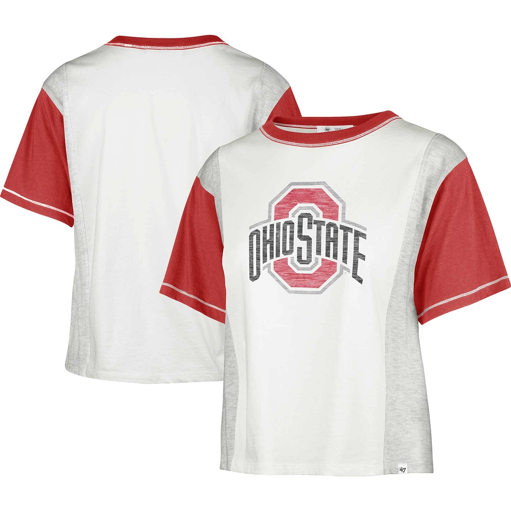 T-shirt Premier Tilda Ohio State Buckeyes '47 blanc pour femme