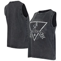 Women's Concepts Sport  Charcoal Ohio State Buckeyes Distressed Market French Terry Tank Top