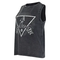 Women's Concepts Sport  Charcoal Ohio State Buckeyes Distressed Market French Terry Tank Top