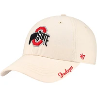 Casquette ajustable '47 Natural Ohio State Buckeyes Miata Clean Up pour femmes