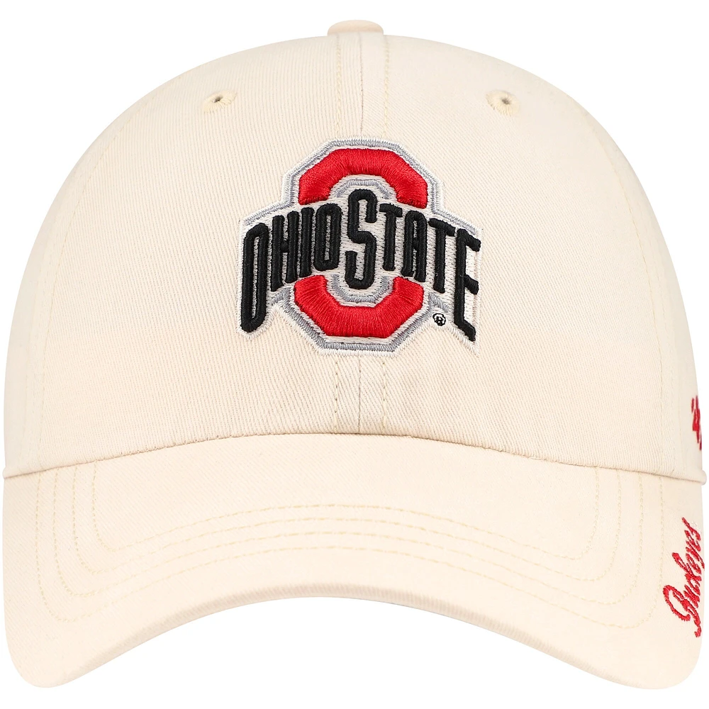 Casquette ajustable '47 Natural Ohio State Buckeyes Miata Clean Up pour femmes