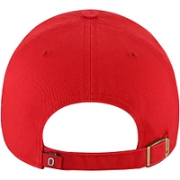 Casquette réglable '47 Scarlet Ohio State Buckeyes Sidney Clean Up pour femmes