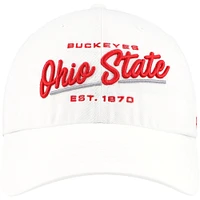 Casquette réglable '47 blanche Ohio State Buckeyes Sidney Clean Up pour femmes