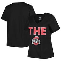 T-shirt noir grande taille Ohio State Buckeyes pour femme