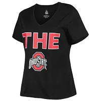 T-shirt noir grande taille Ohio State Buckeyes pour femme