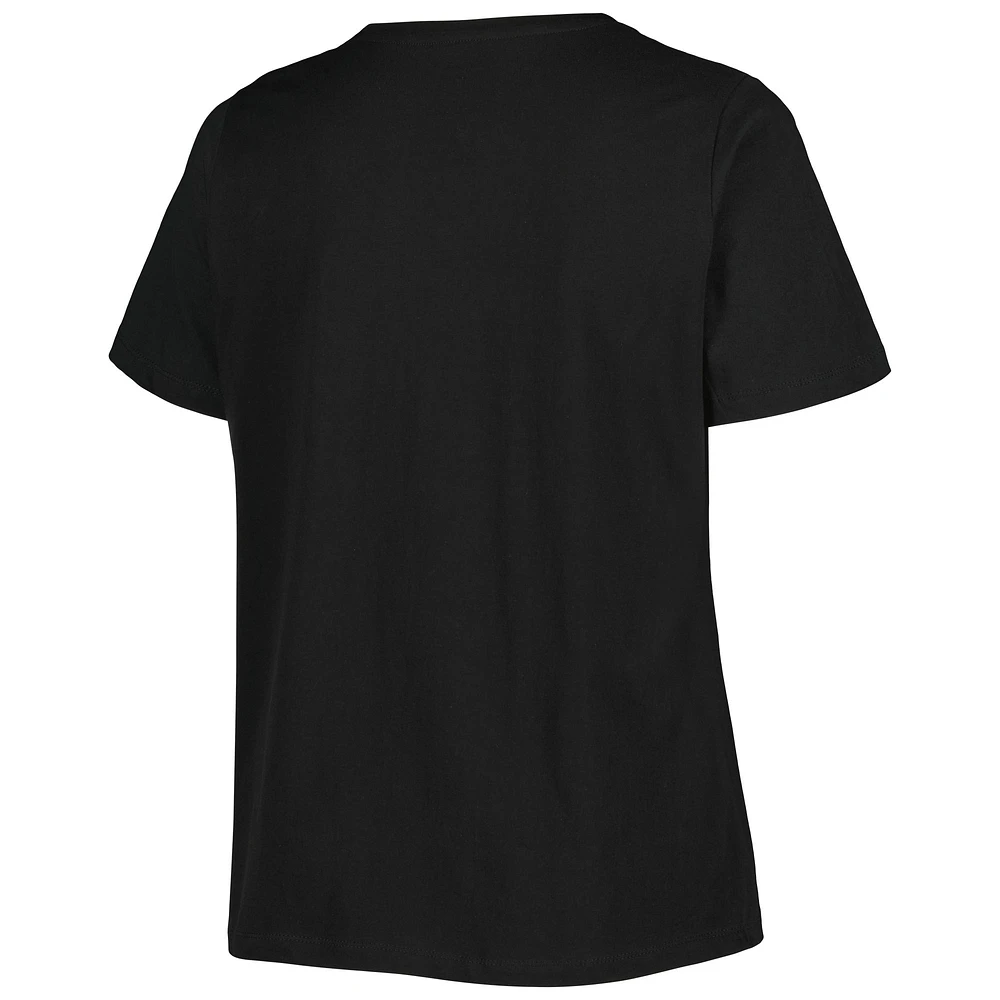 T-shirt noir grande taille Ohio State Buckeyes pour femme