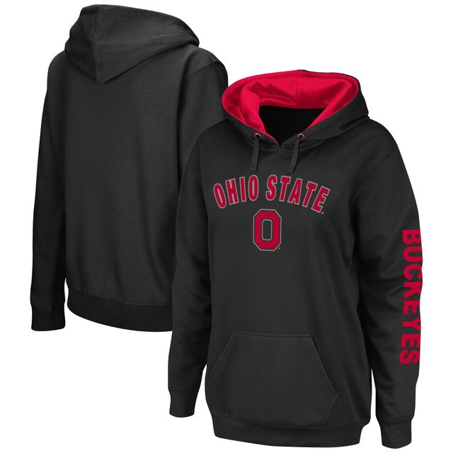 Sweat à capuche Colosseum Ohio State Buckeyes Loud and Proud noir pour femme