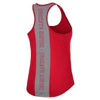 Women's Colosseum Scarlet Ohio State Buckeyes 10 Days Racerback Scoop Neck Tank Top