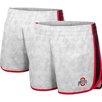 Short Colosseum blanc Ohio State Buckeyes The Plastics Geo Print pour femme