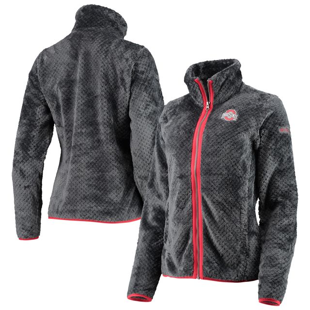 Veste Columbia Fireside II Sherpa Charcoal Ohio State Buckeyes pour femme