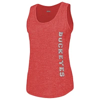 Women's Columbia  Scarlet Ohio State Buckeyes Cades Cape Omni-Wick Tri-Blend Tank Top