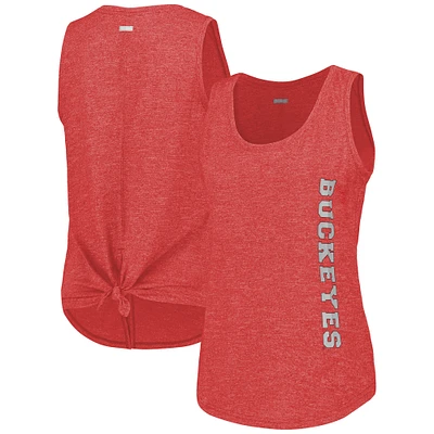 Women's Columbia  Scarlet Ohio State Buckeyes Cades Cape Omni-Wick Tri-Blend Tank Top