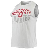 Women's Concepts Sport Charcoal/White Ohio State Buckeyes Tank Top & Leggings Sleep Set