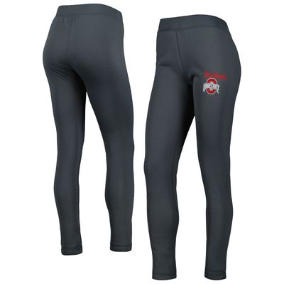 Women's Concepts Sport Charcoal Ohio State Buckeyes Upbeat Sherpa Leggings