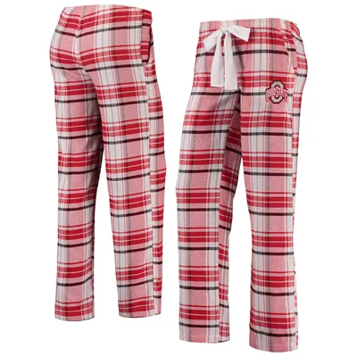 Ohio State Buckeyes Concepts Sport Women's Accolade Flannel Pants - Scarlet/Black