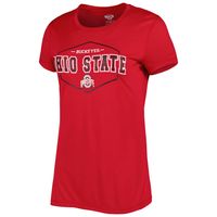 Women's Concepts Sport Scarlet/Black Ohio State Buckeyes Badge T-Shirt & Flannel Pants Sleep Set