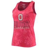 Women's Concepts Sport Scarlet Ohio State Buckeyes Billboard Tie-Dye Tank Top & Shorts Set