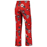 Women's Concepts Sport Scarlet Ohio State Buckeyes Tinsel Ugly Sweater Long Sleeve T-Shirt & Pants Sleep Set