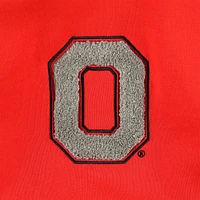 Sweat à capuche Gameday Couture pour femmes, écarlate/noir, Ohio State Buckeyes Matchmaker Diagonal Cowl