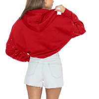 V105234 OSU Femmes Gdr Ne peut pas perdre la capuche à manches en strass SWTLADHOD T443-TOSU966 #8