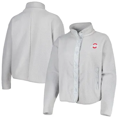 Ohio State Buckeyes Women's Wheelhouse Sherpa Full-Snap Jacket - Gray