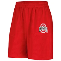 V140060 OSU Short Hype & Vice Pocket Hit Grand Slam Waffle Rouge pour Femme SHTLADMIS