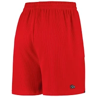 Women's Hype and Vice Scarlet Ohio State Buckeyes Pocket Hit Grand Slam Waffle Shorts