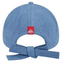 Women's New Era Denim Ohio State Buckeyes A-Frame 9FORTY Adjustable Hat