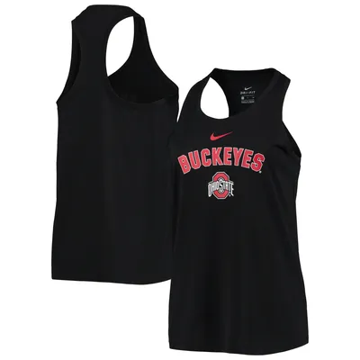 Ohio State Buckeyes Nike Women's Arch & Logo Classic Performance Tank Top - Black