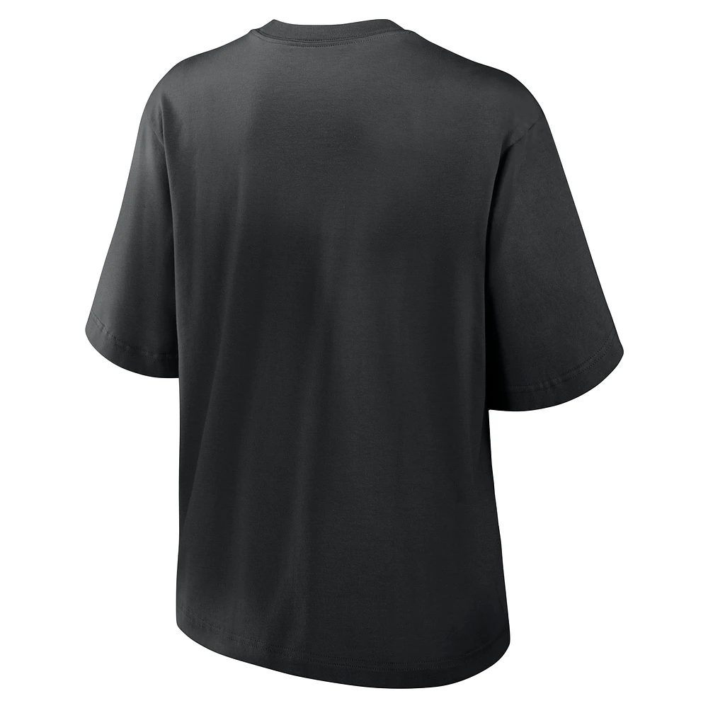 Women's Nike Black Ohio State Buckeyes Legacy Established Boxy T-Shirt