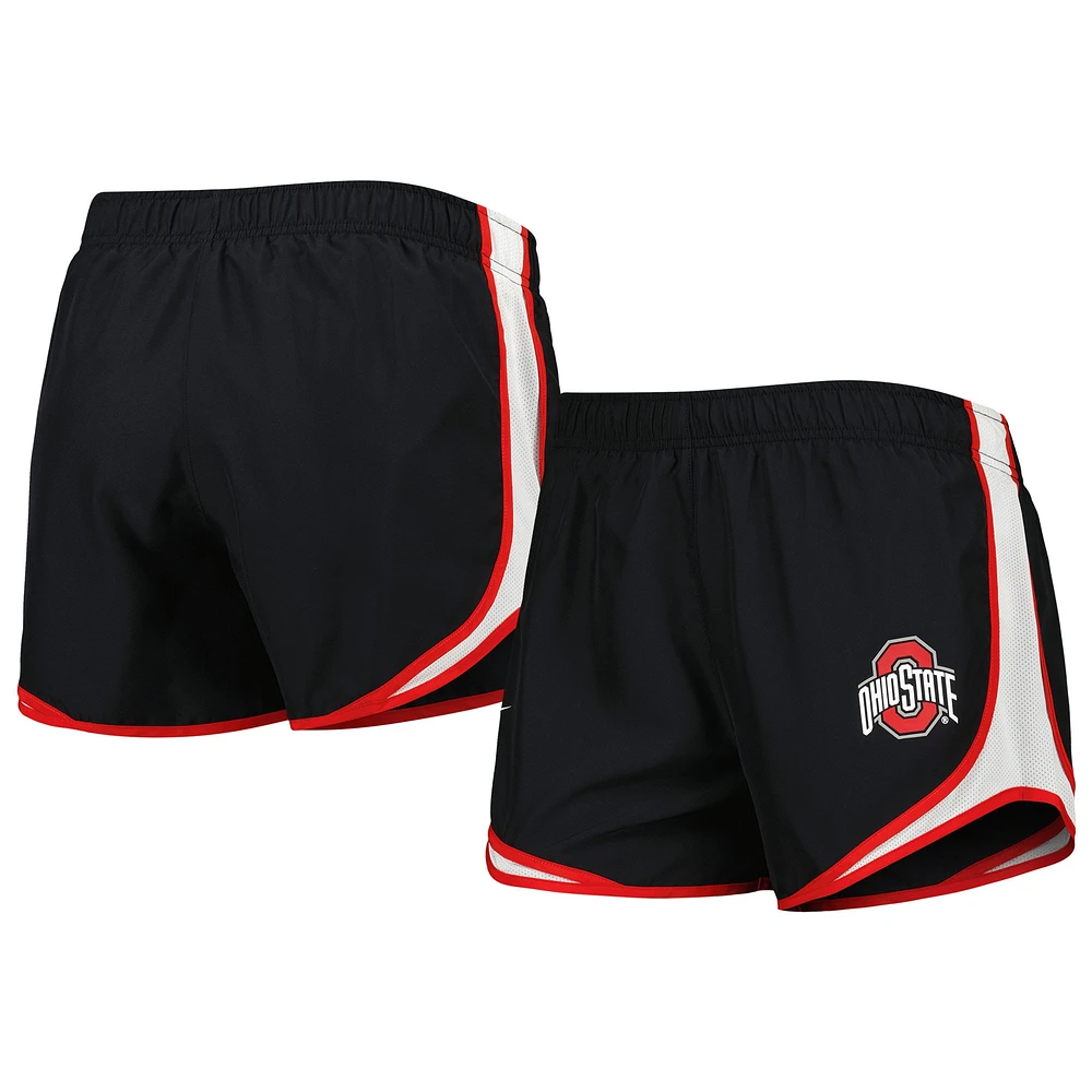 Short Performance Tempo Ohio State Buckeyes Nike Noir pour Femme