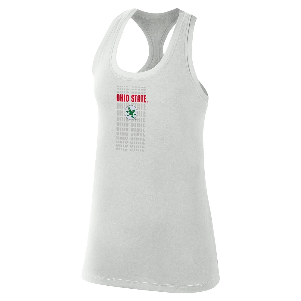 Débardeur Nike Ohio State Buckeyes Game Time gris pour femme