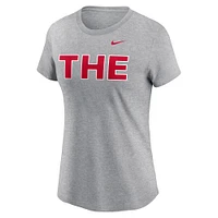Women's Nike Heather Gray Ohio State Buckeyes THE T-Shirt