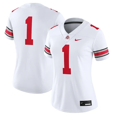 Women's Nike #1 White Ohio State Buckeyes Game Jersey