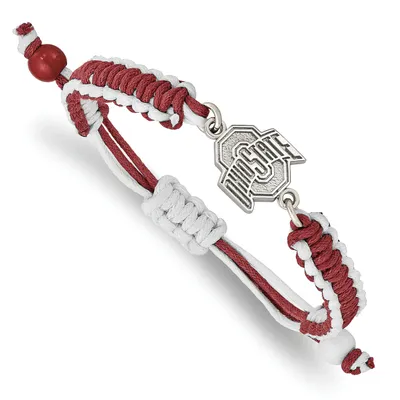 Ohio State Buckeyes Women's Stainless Steel Color Bracelet