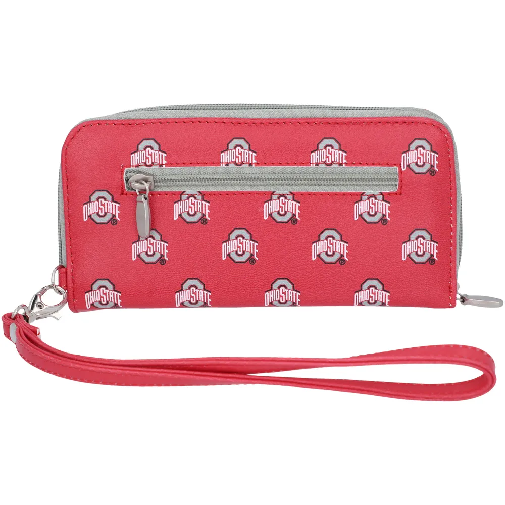 Portefeuille zippé Ohio State Buckeyes pour femme