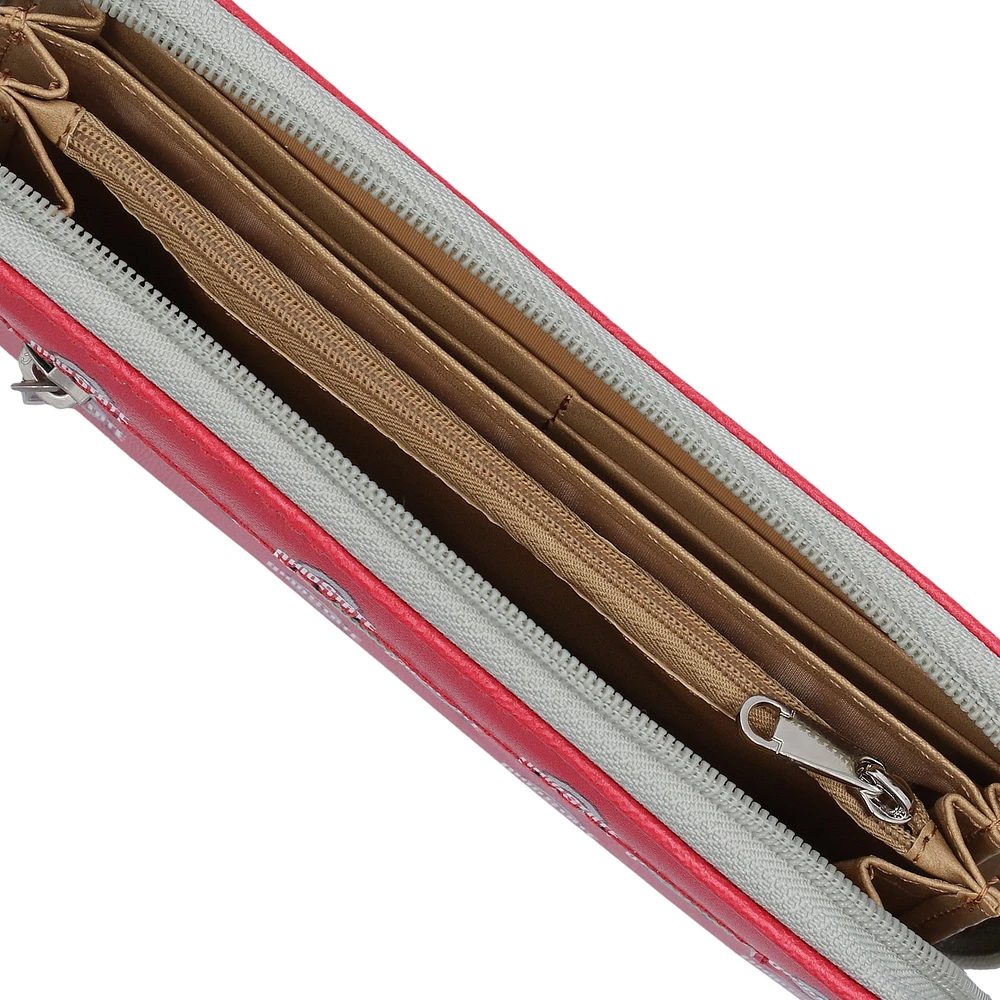 Women's Ohio State Buckeyes Zip-Around Wristlet Wallet