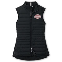 Women's Peter Millar Black Ohio State Buckeyes College Football Playoff 2024 National Champions Fuse Hybrid Full-Zip Vest