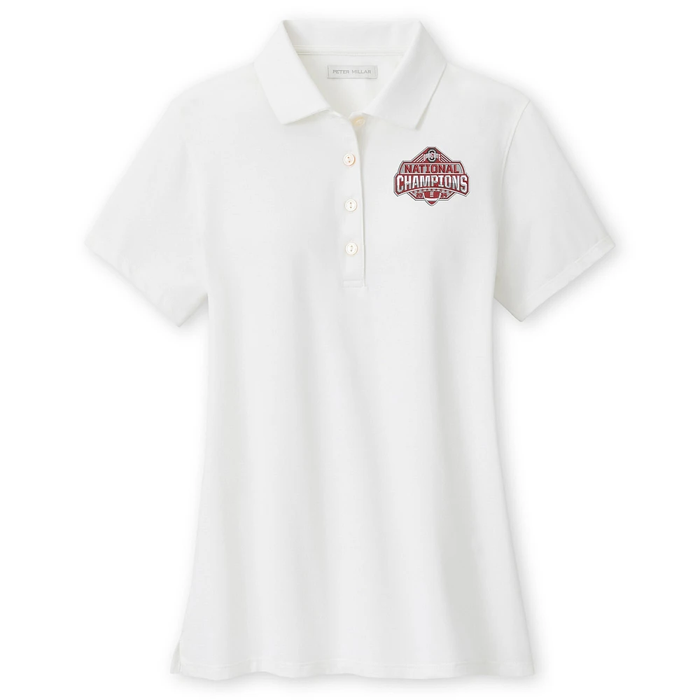 Women's Peter Millar White Ohio State Buckeyes College Football Playoff 2024 National Champions Betty V-Neck