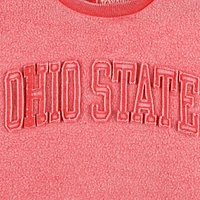 Sweat-shirt Pressbox Scarlet Ohio State Buckeyes Ponchoville pour femme