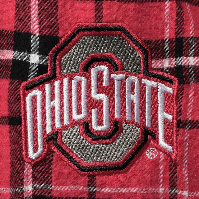 Women's Concepts Sport Scarlet/Black Ohio State Buckeyes Ultimate Flannel  Sleep Shorts