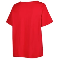 Women's Scarlet Ohio State Buckeyes Plus T-Shirt